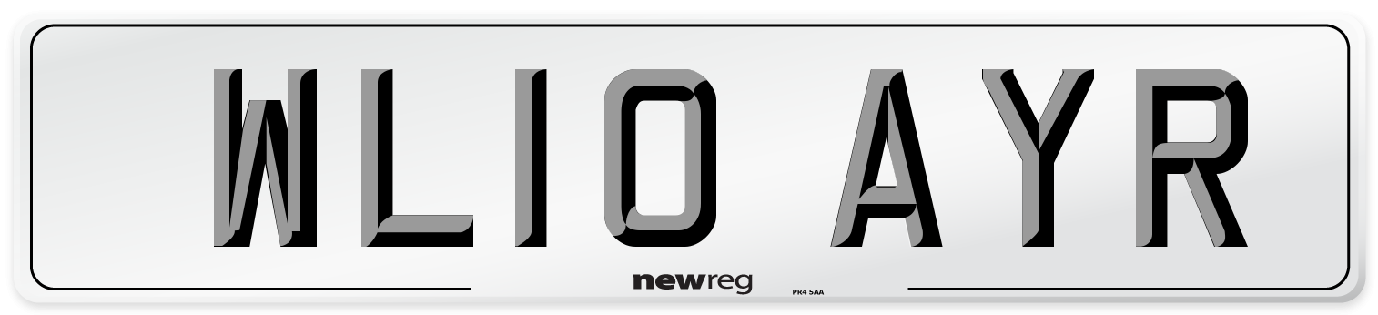 WL10 AYR Number Plate from New Reg